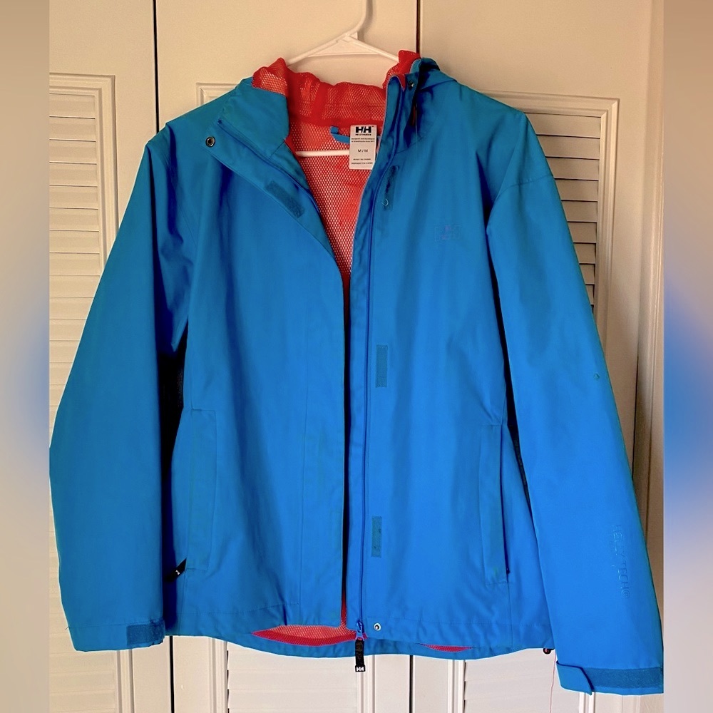 Helly Hansen Blue Rain Coat | Women’s Medium